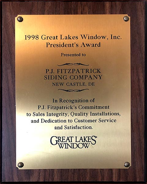 Great Lakes Window - President's Award