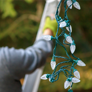 How to Hang Christmas Lights with Gutter Guards