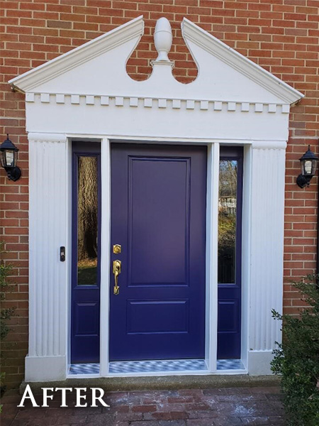 New Blue Door Replacement