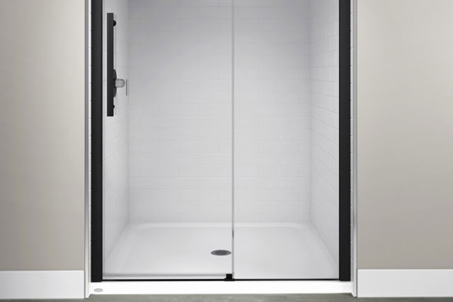 Tempered Glass Rolling Shower Doors