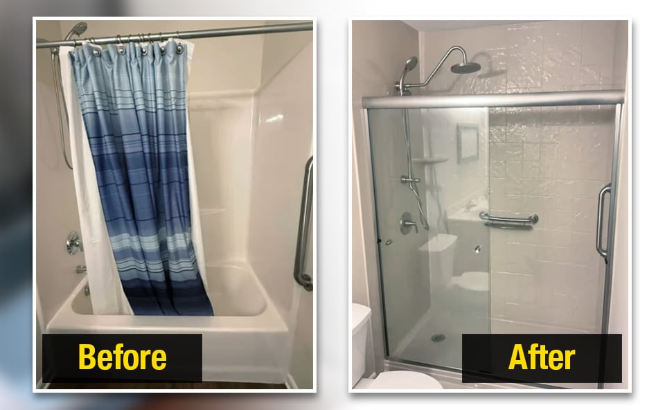 A Walk-In Shower for Safety and Peace of Mind