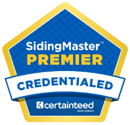 CertainTeed SidingMaster PREMIER certified siding contractor badge